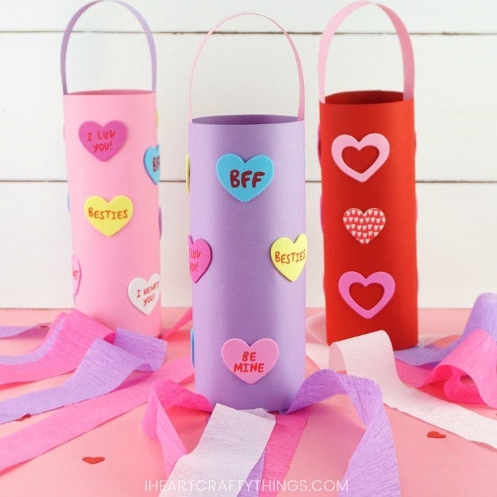 heart windsock craft for valentine day