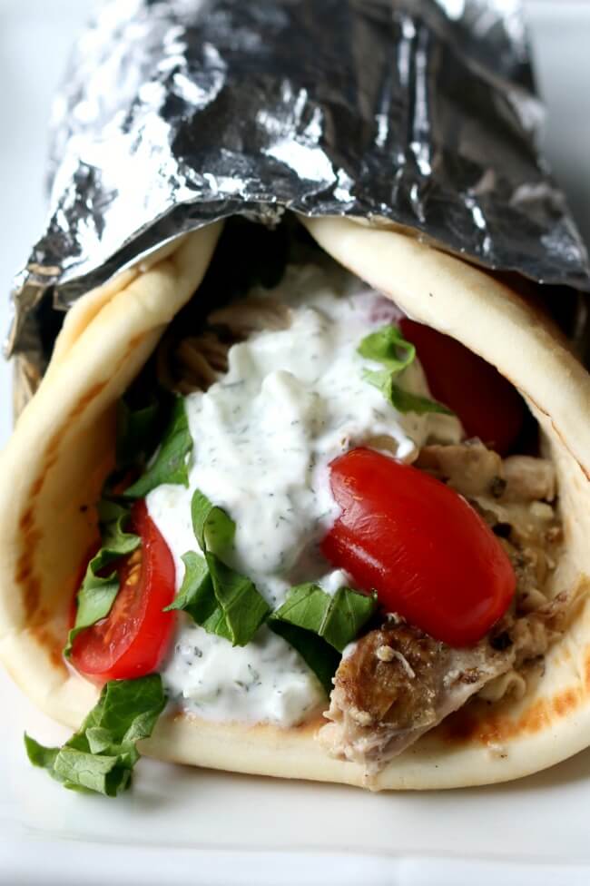 instant pot chicken gyros