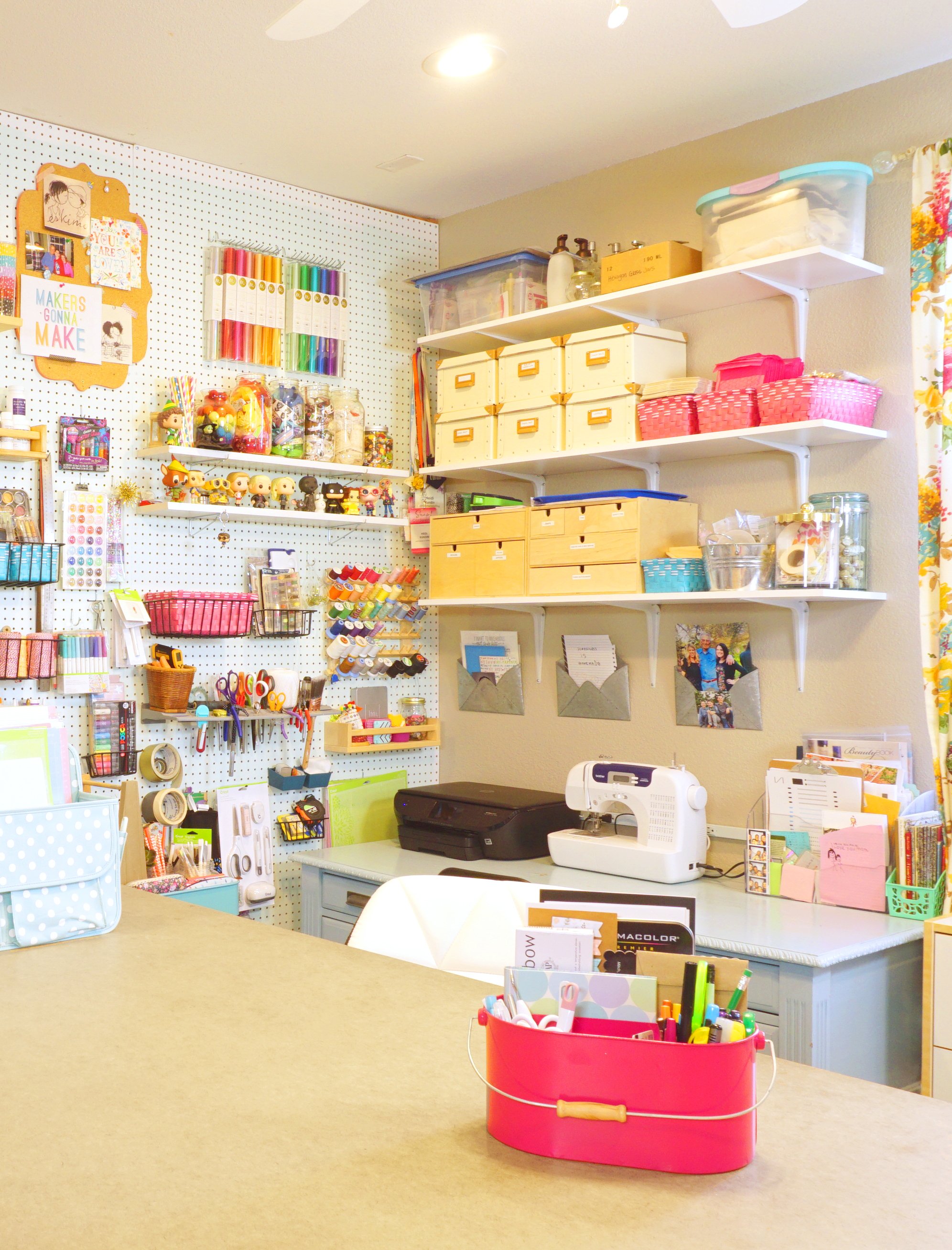 How to Create an Organized Craft Room - Design Improvised