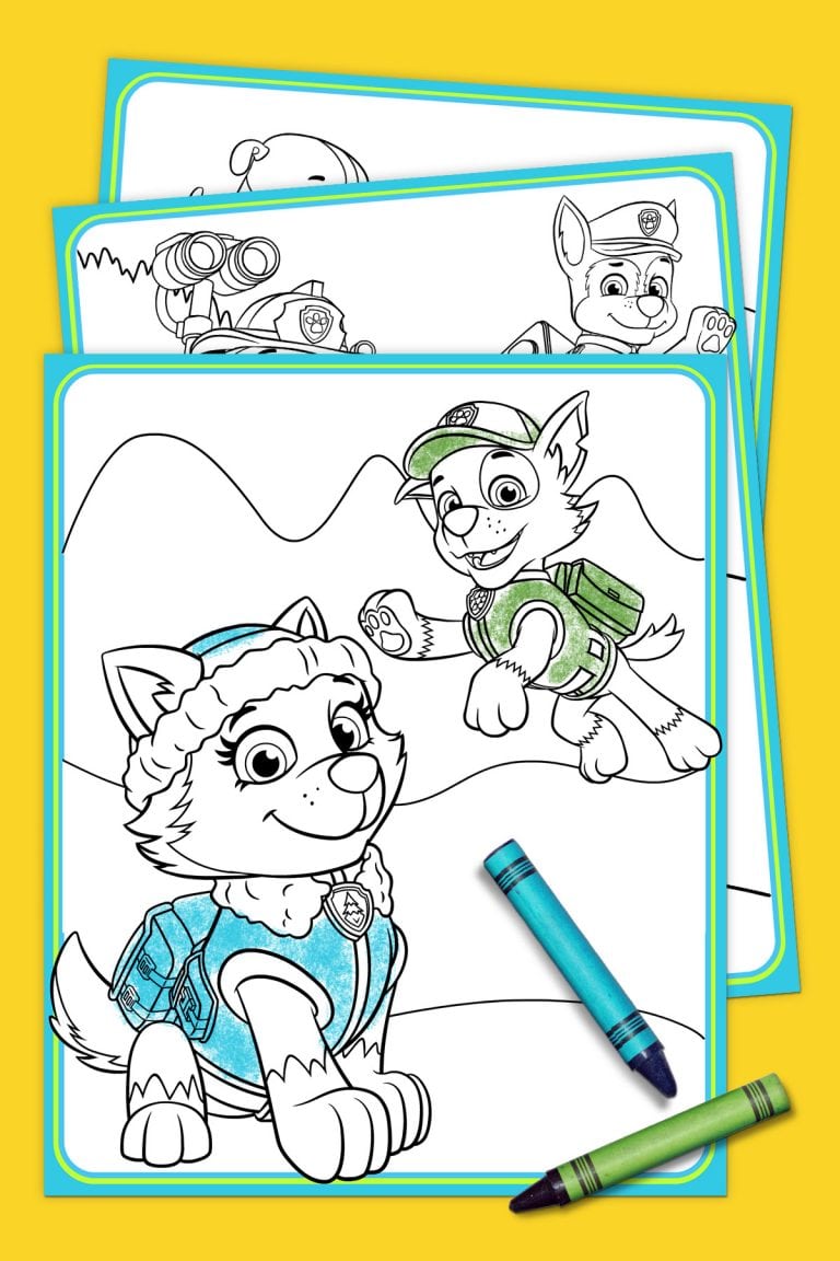 FREE PAW Patrol Coloring Pages - Happiness is Homemade