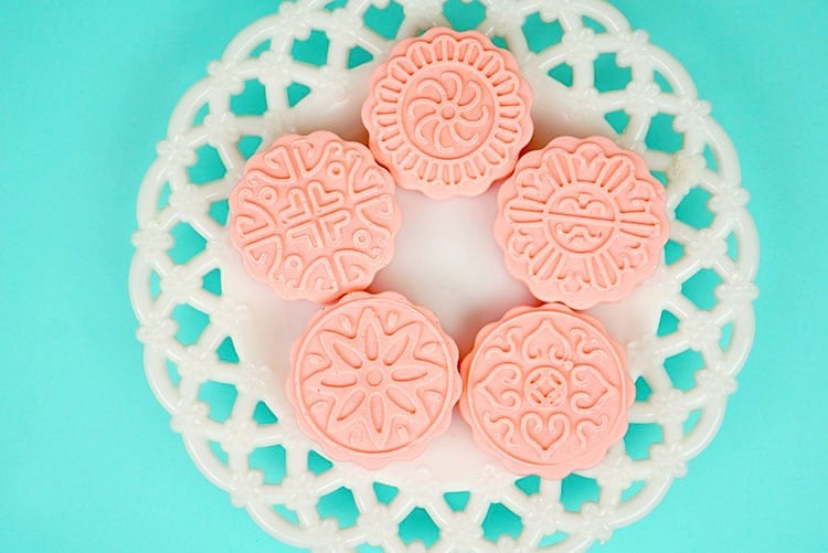 grapefruit soap gift idea on plate
