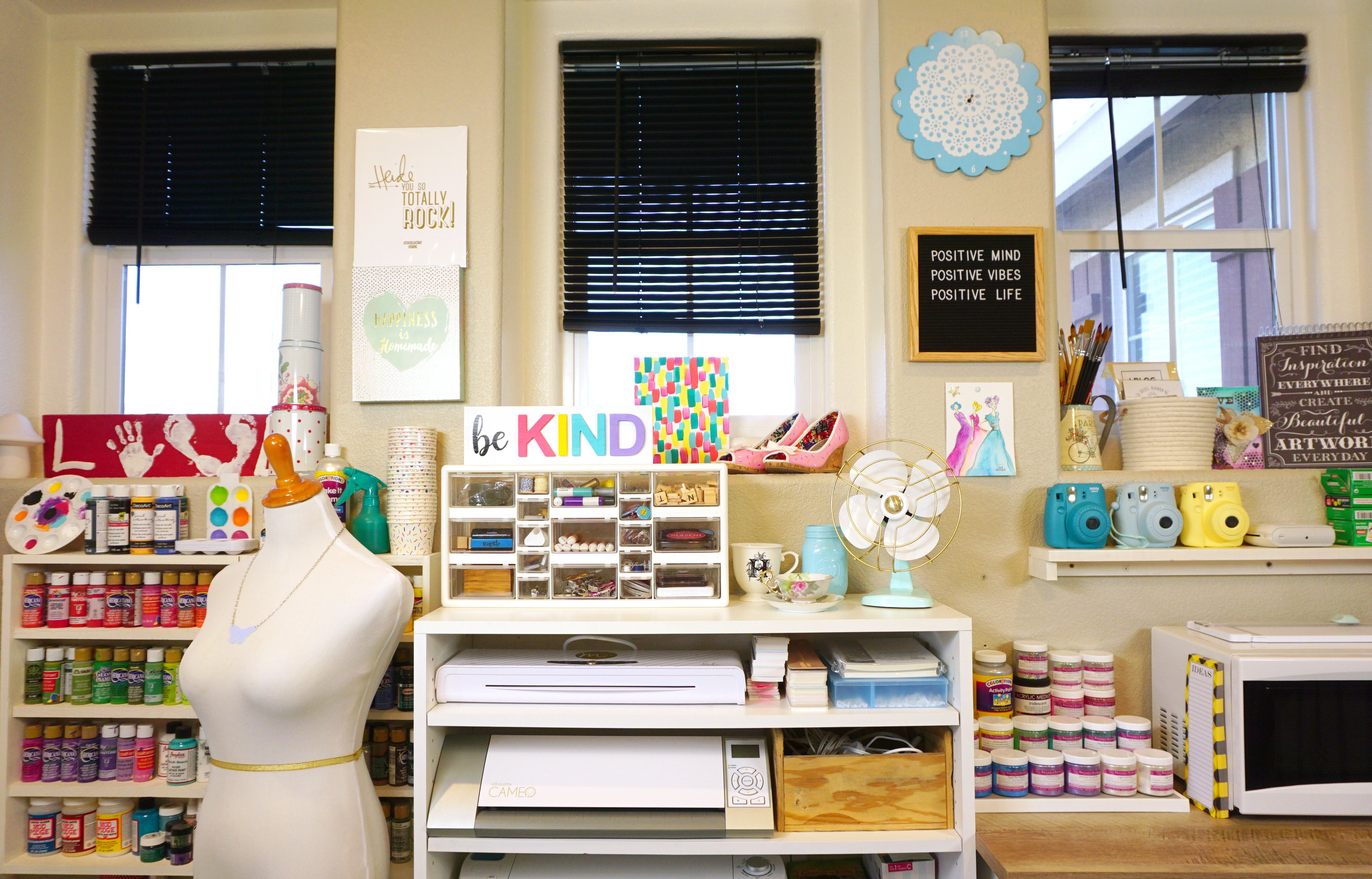 happiness is homemade craft room