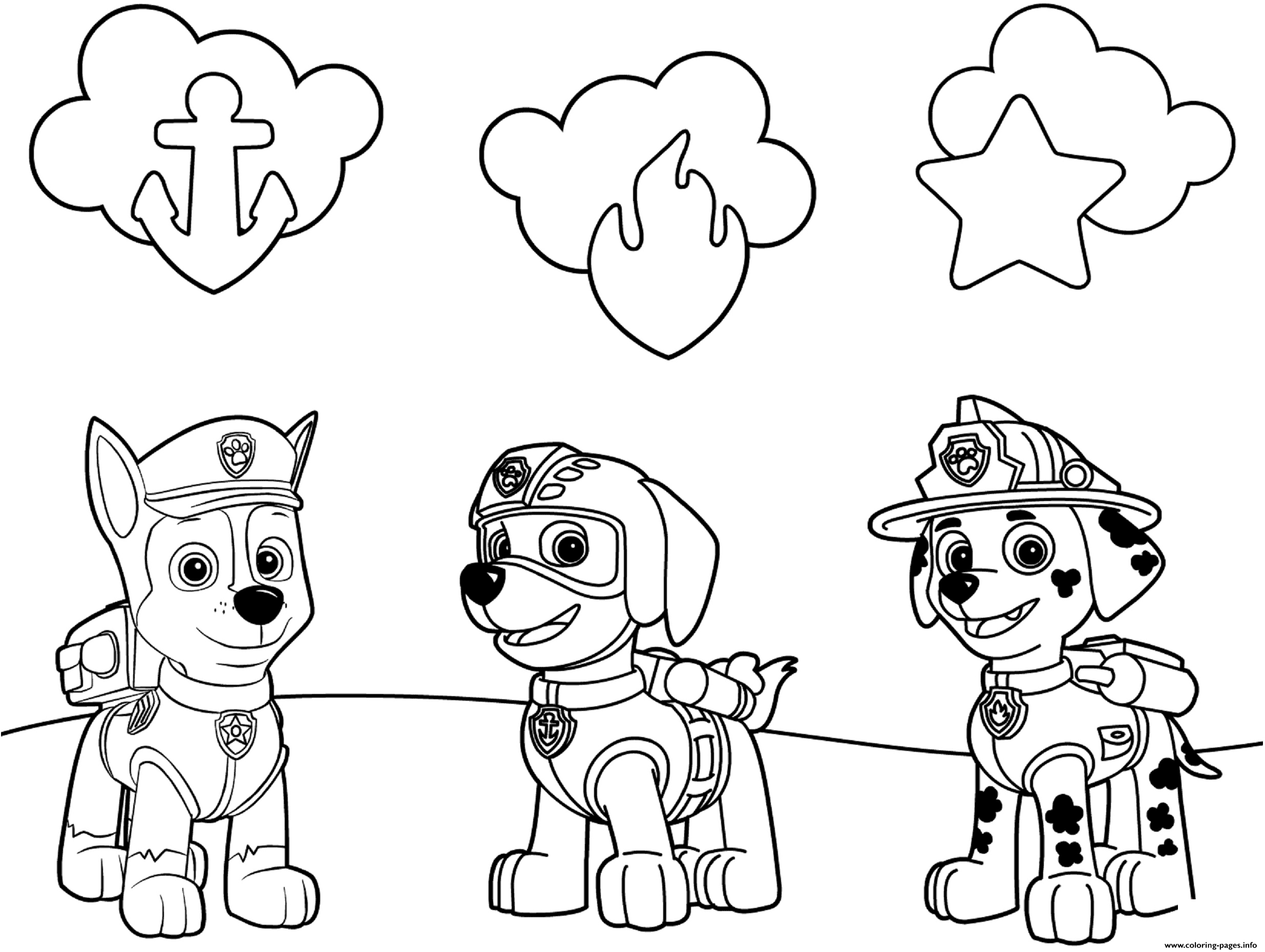 Zuma Paw Patrol Coloring Pages Printable for Free Download