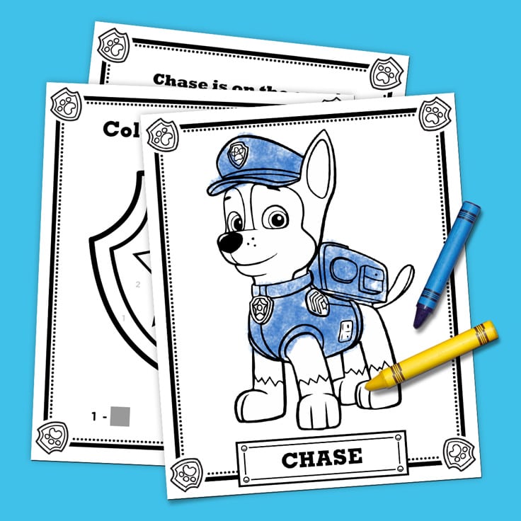 Paw Patrol coloring pages on