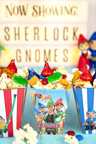 Sherlock Gnomes Snack Mix in sherlock gnomes printable snack containers