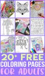 20+ free adult coloring pages