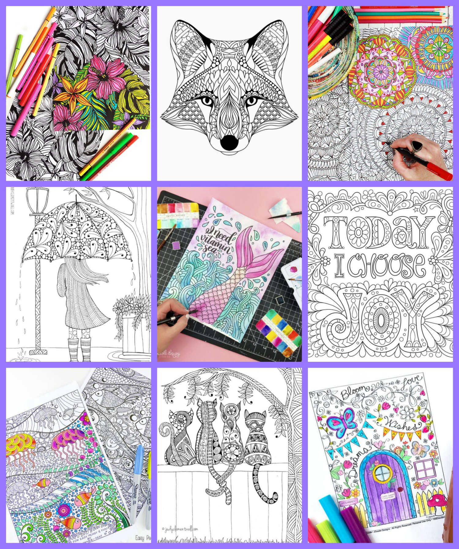 Free Adult Coloring Pages Happiness Is Homemade