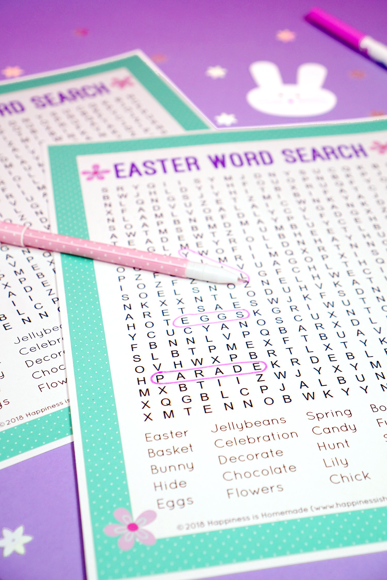 printable easter word search 