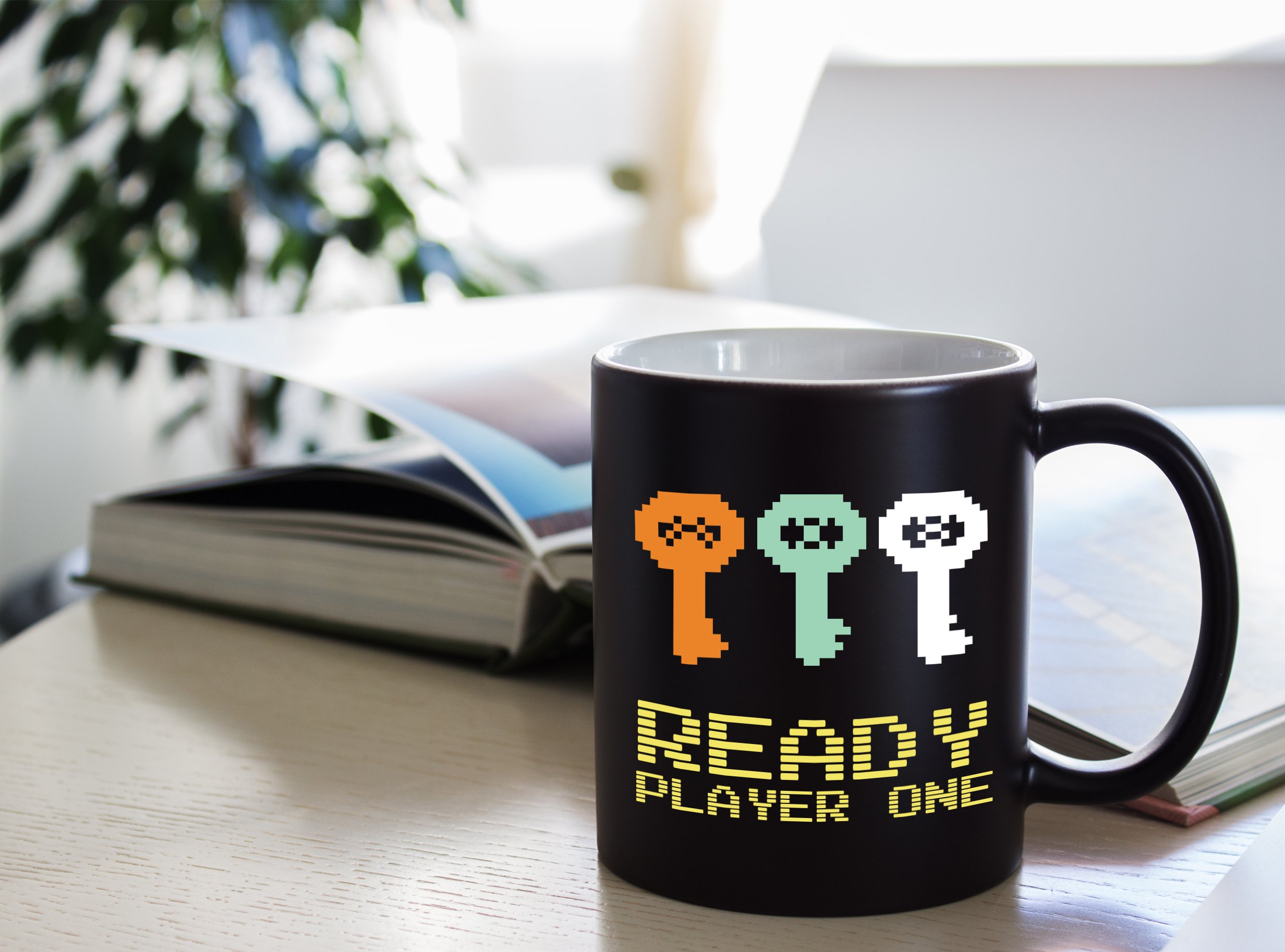 ready player one file on mug 