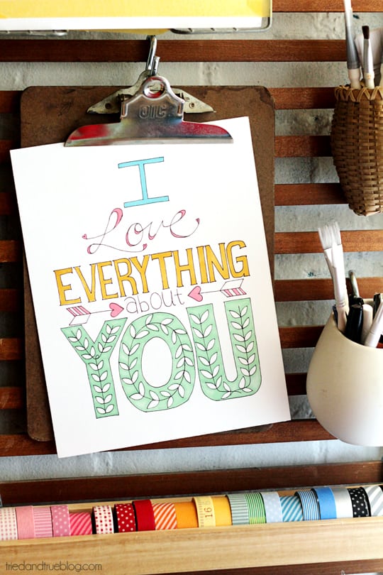 printable coloring pages for adults i love everything about you page
