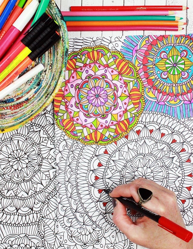 printable coloring pages for adults mandalas