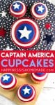 captain america cupcakes from happiness is homemade