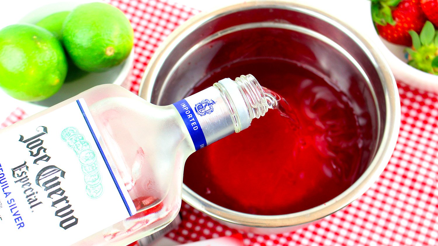 making jello shots with tequila