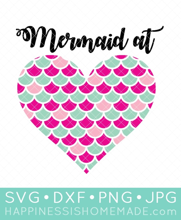 Mermaid at Heart SVG