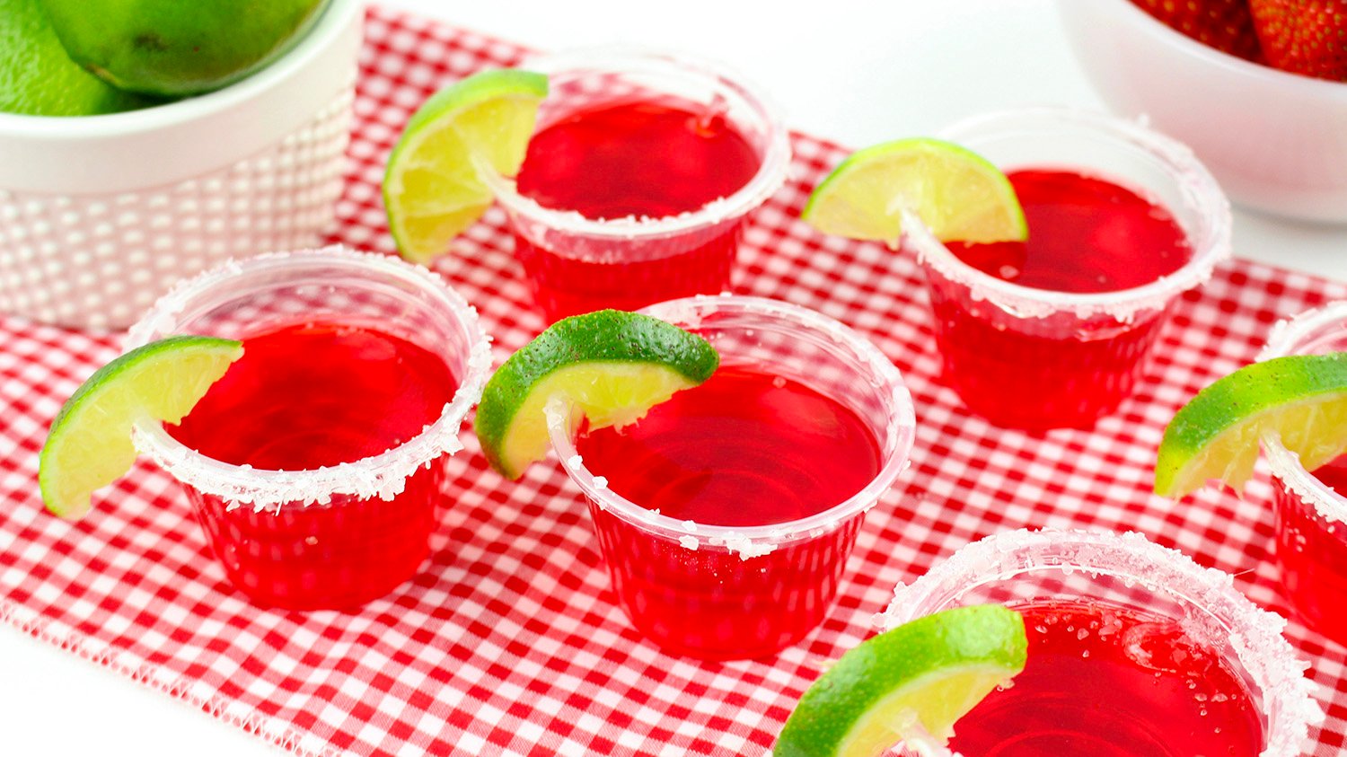 strawberry margarita jello shots