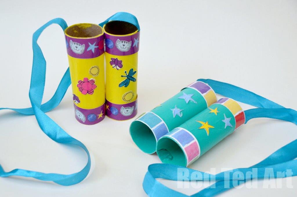 paper roll binoculars kids craft