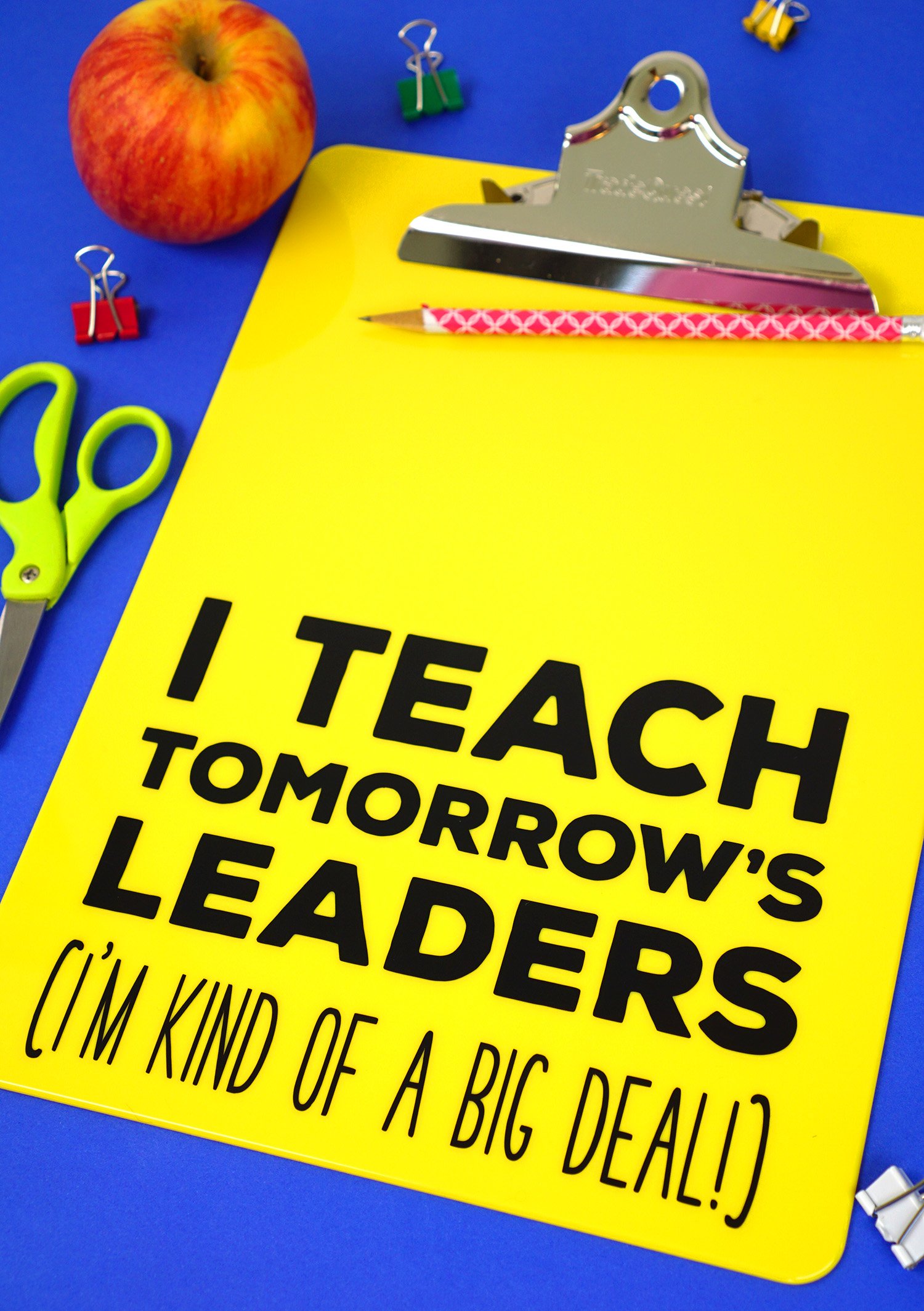 teacher gift idea clipboard