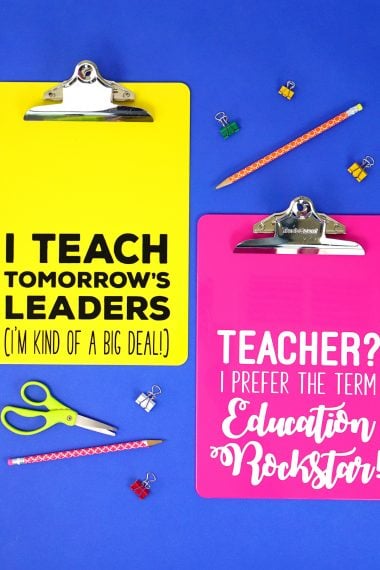 teacher quote svg files on clipboard gift for teachers