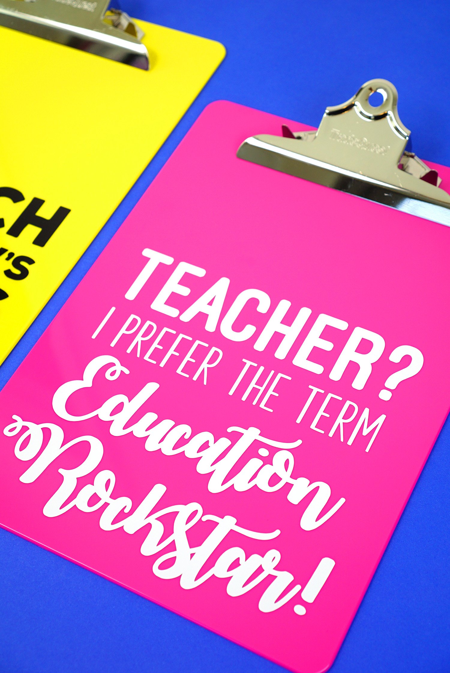 Teacher? I prefer the term education rockstar clipboard gift for teachers