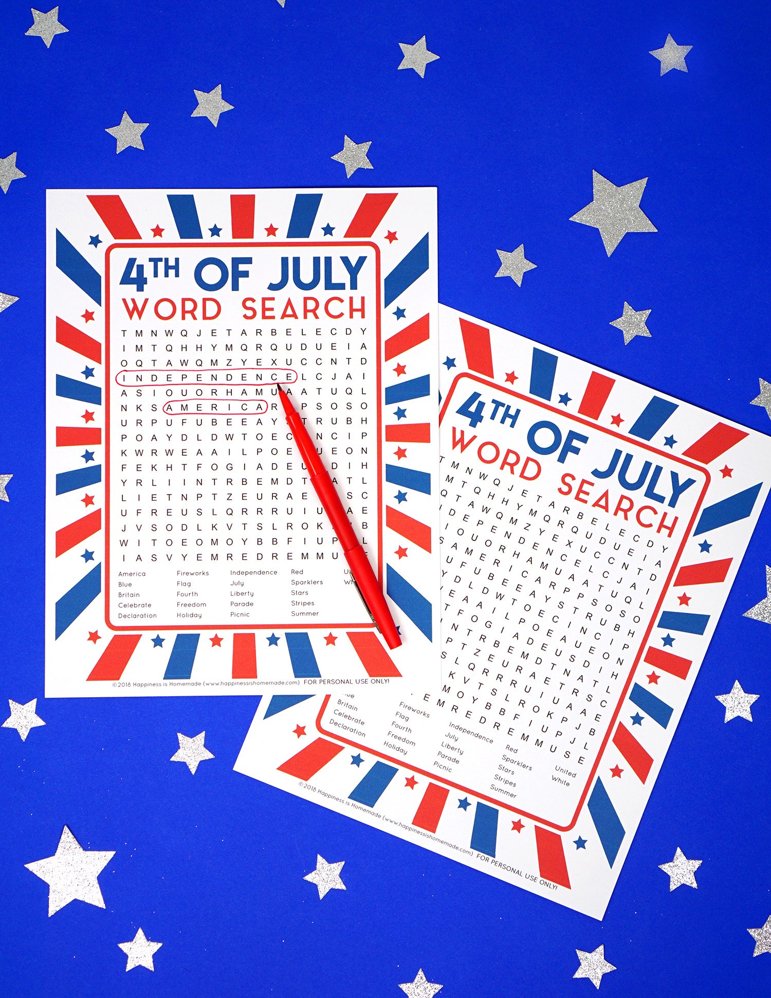 fun 4th of july printable games for kids and adults
