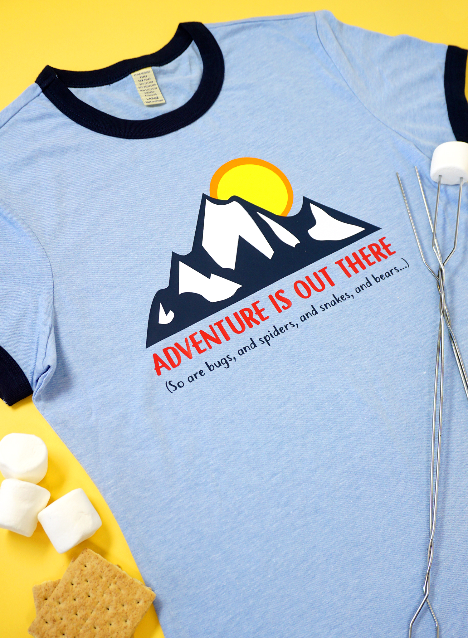 adventure is out there svg file on shirt