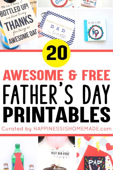 20 awesome and free fathers day printables