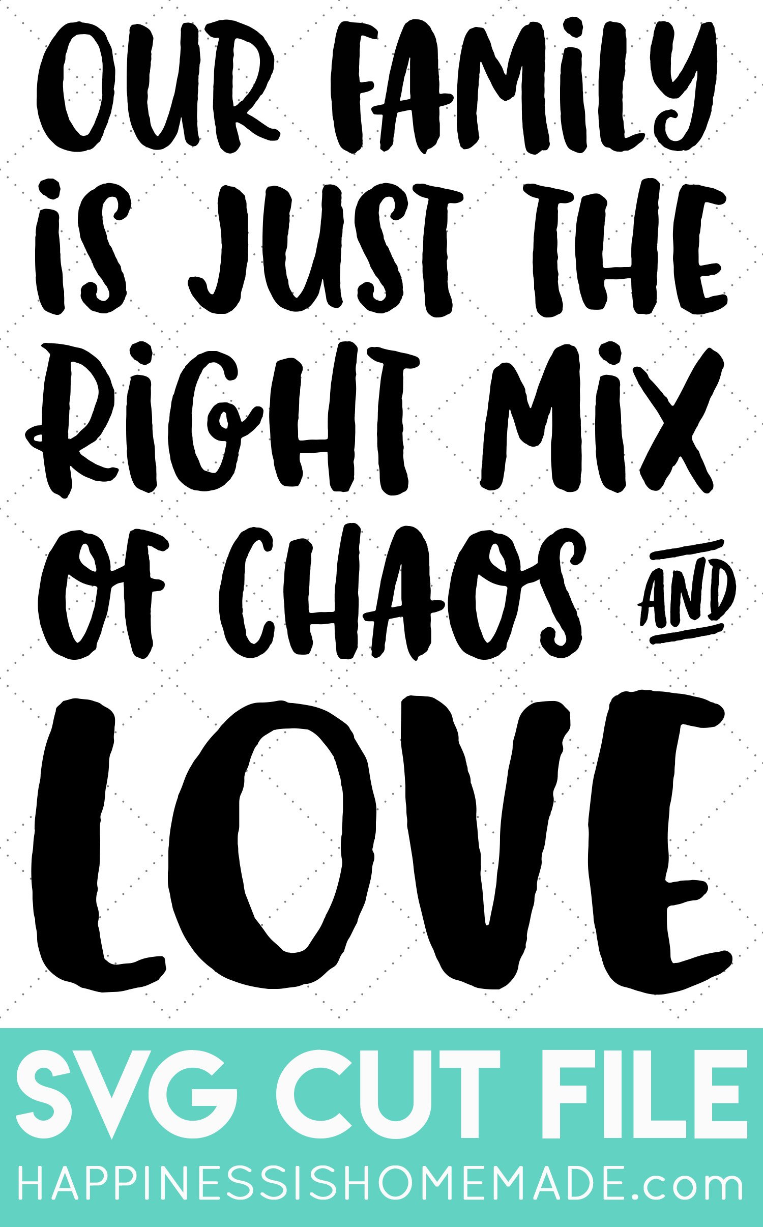 chaos and love svg cut file