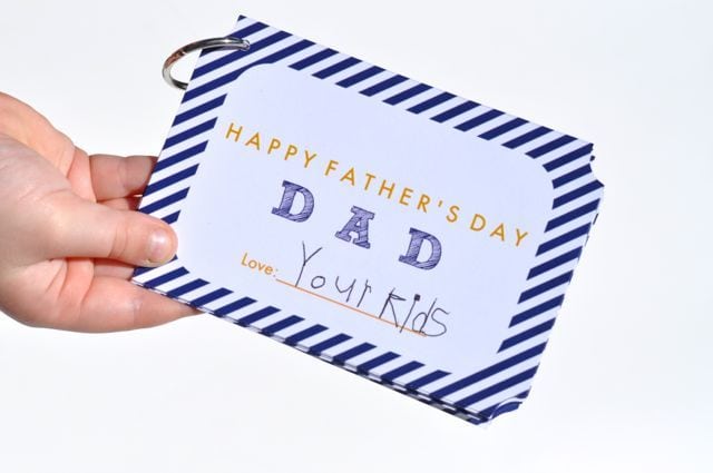 printable happy fathers day coupon book