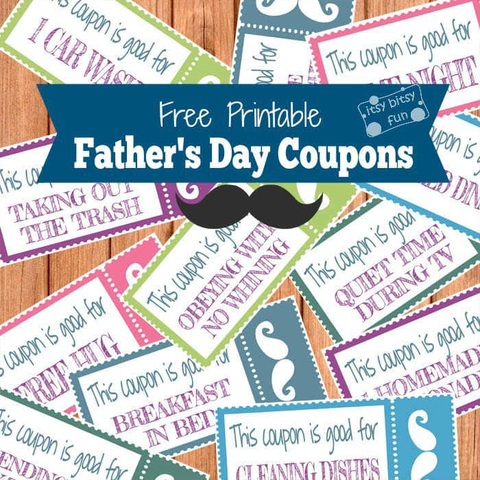 free printable fathers day coupons