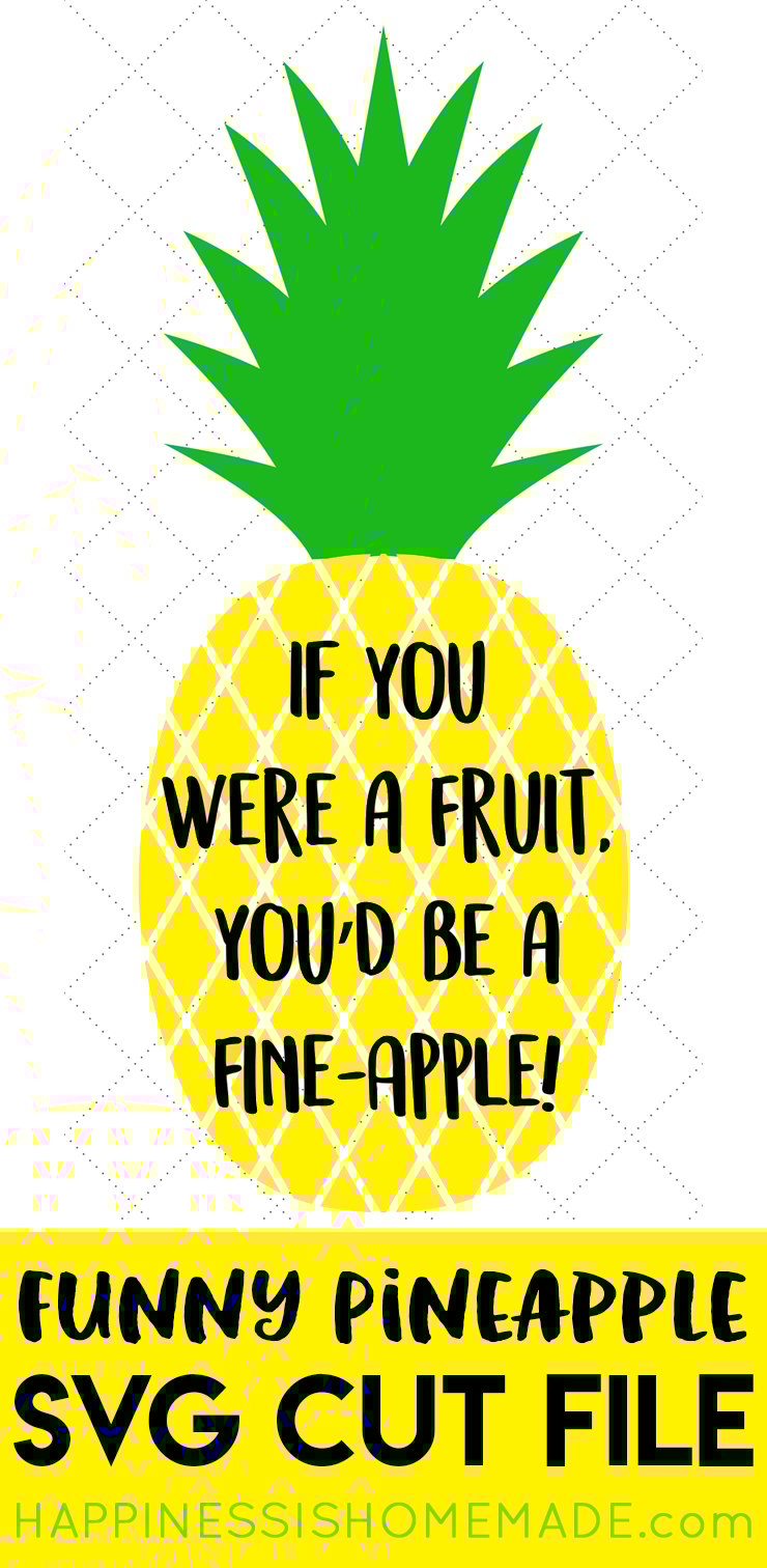 fine apple funny pineapple svg file