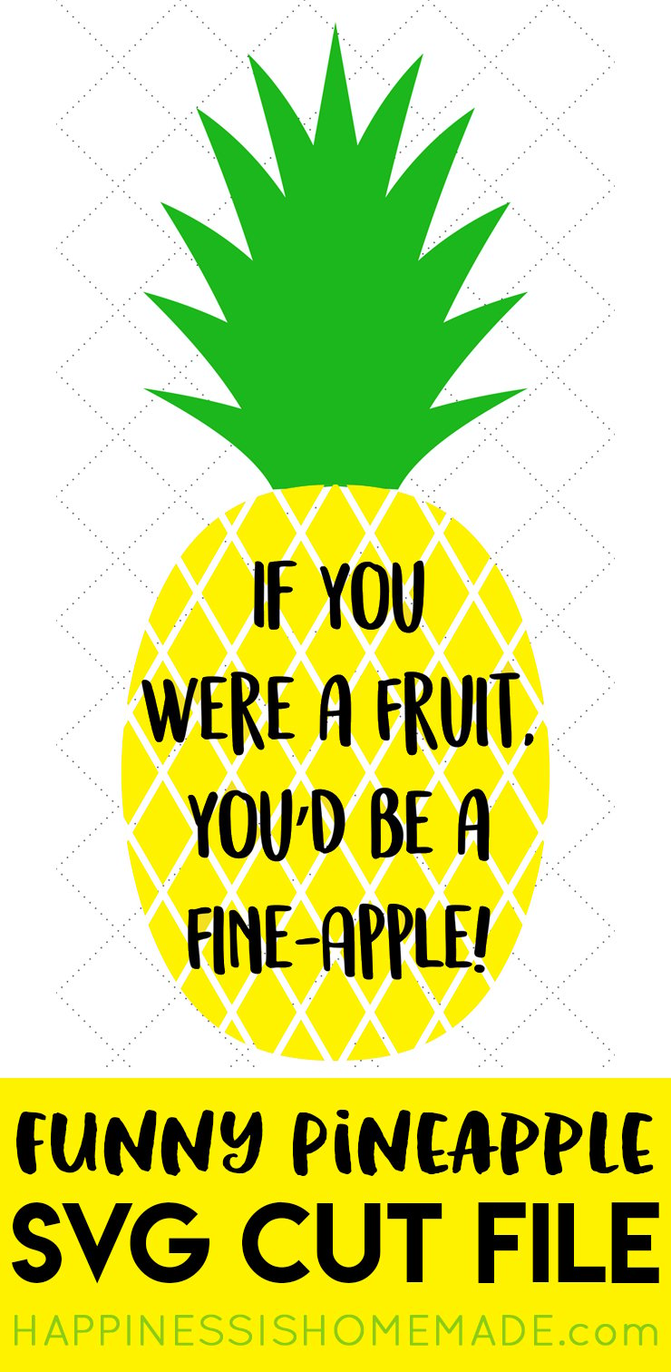 fine apple funny pineapple svg file 