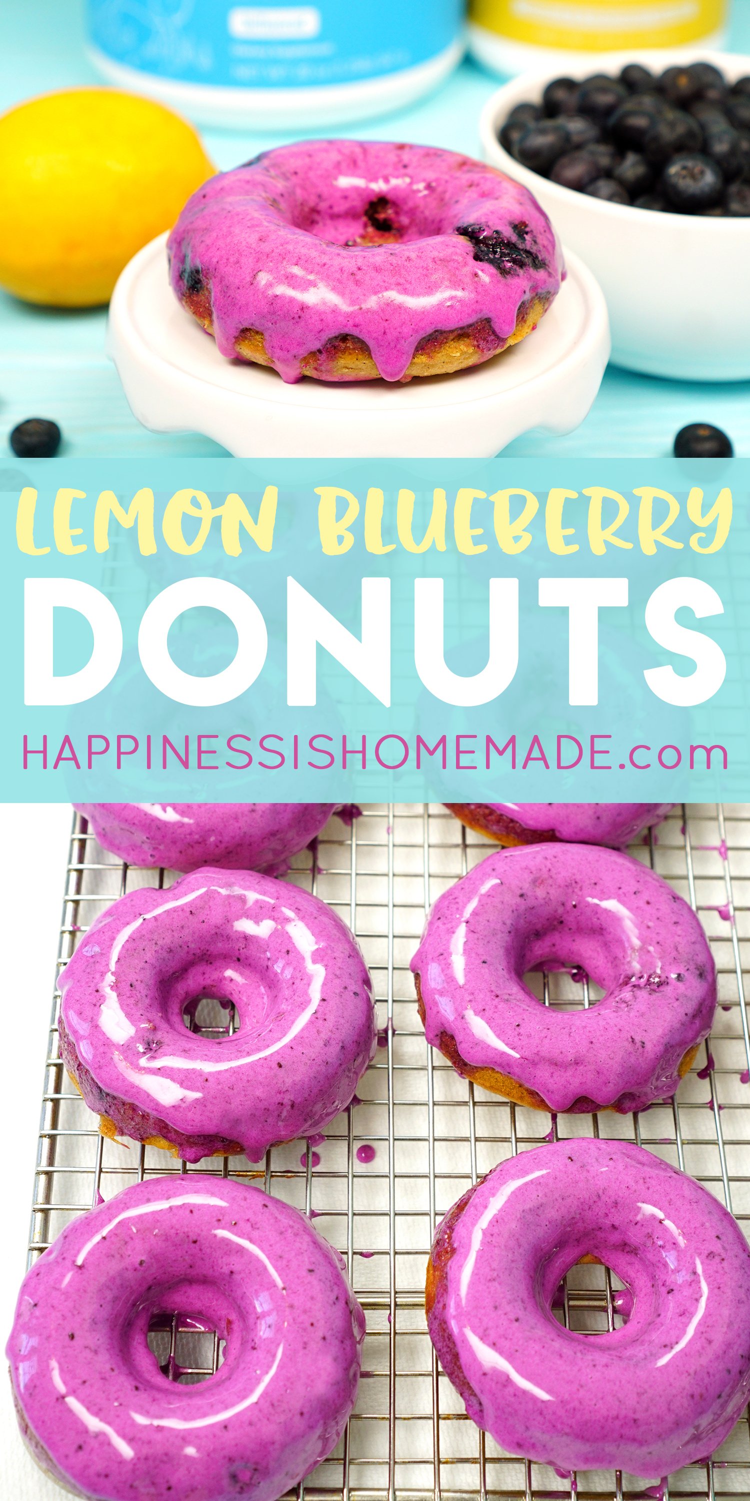 lemon blueberry donuts
