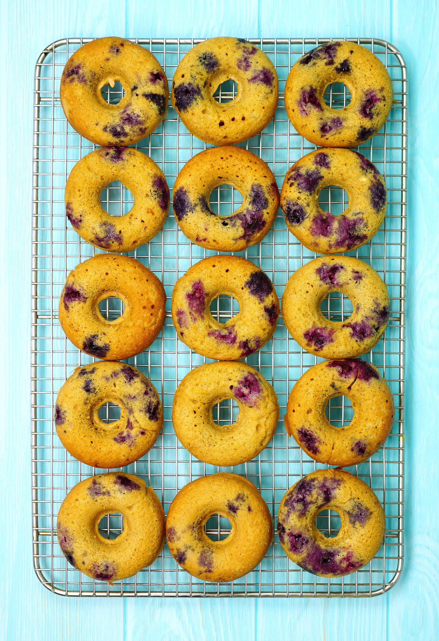 donuts cooling on wire rack