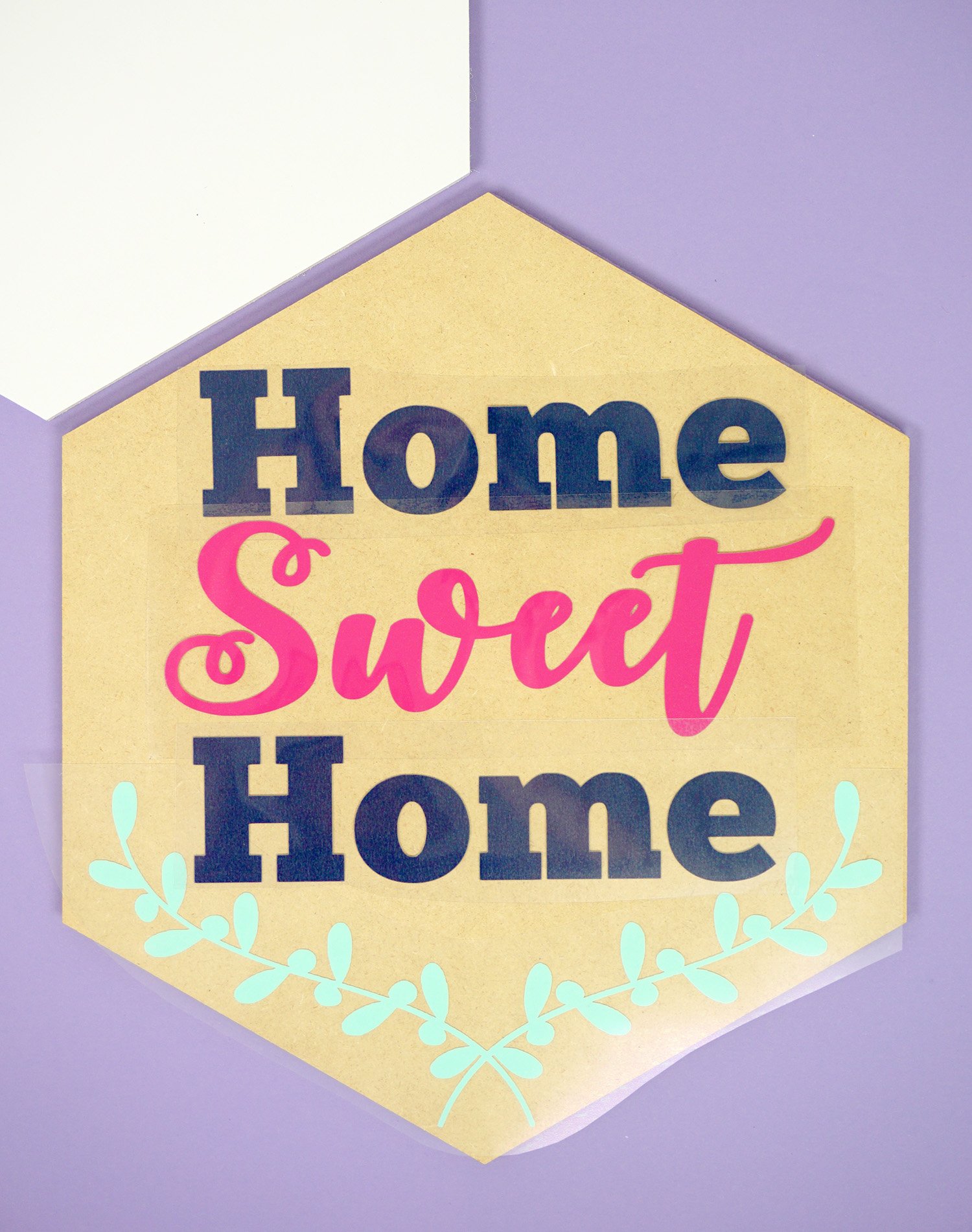 home sweet home wooden sign 