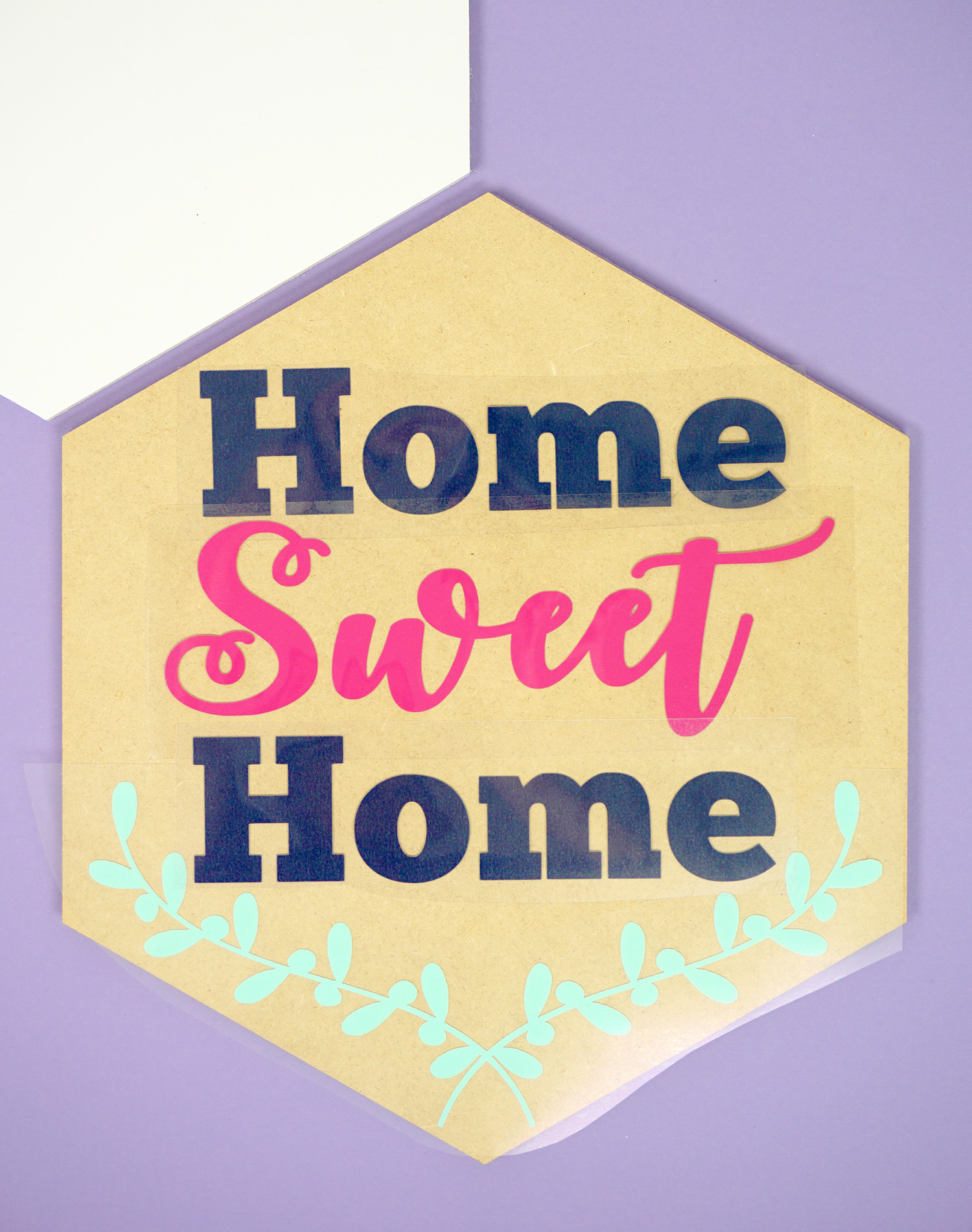 home sweet home wooden sign