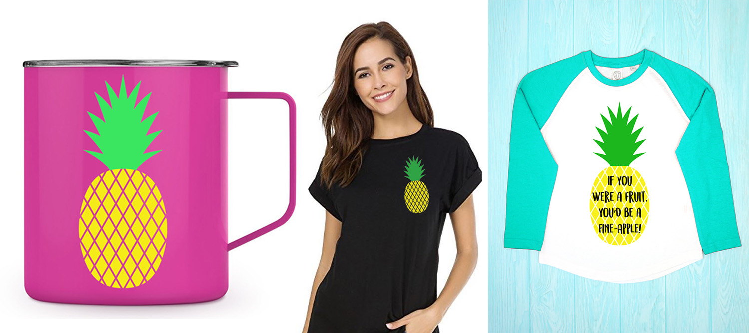 pineapple svg file craft collage