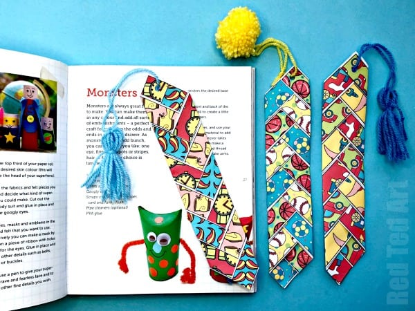 neck ties made into book marks 