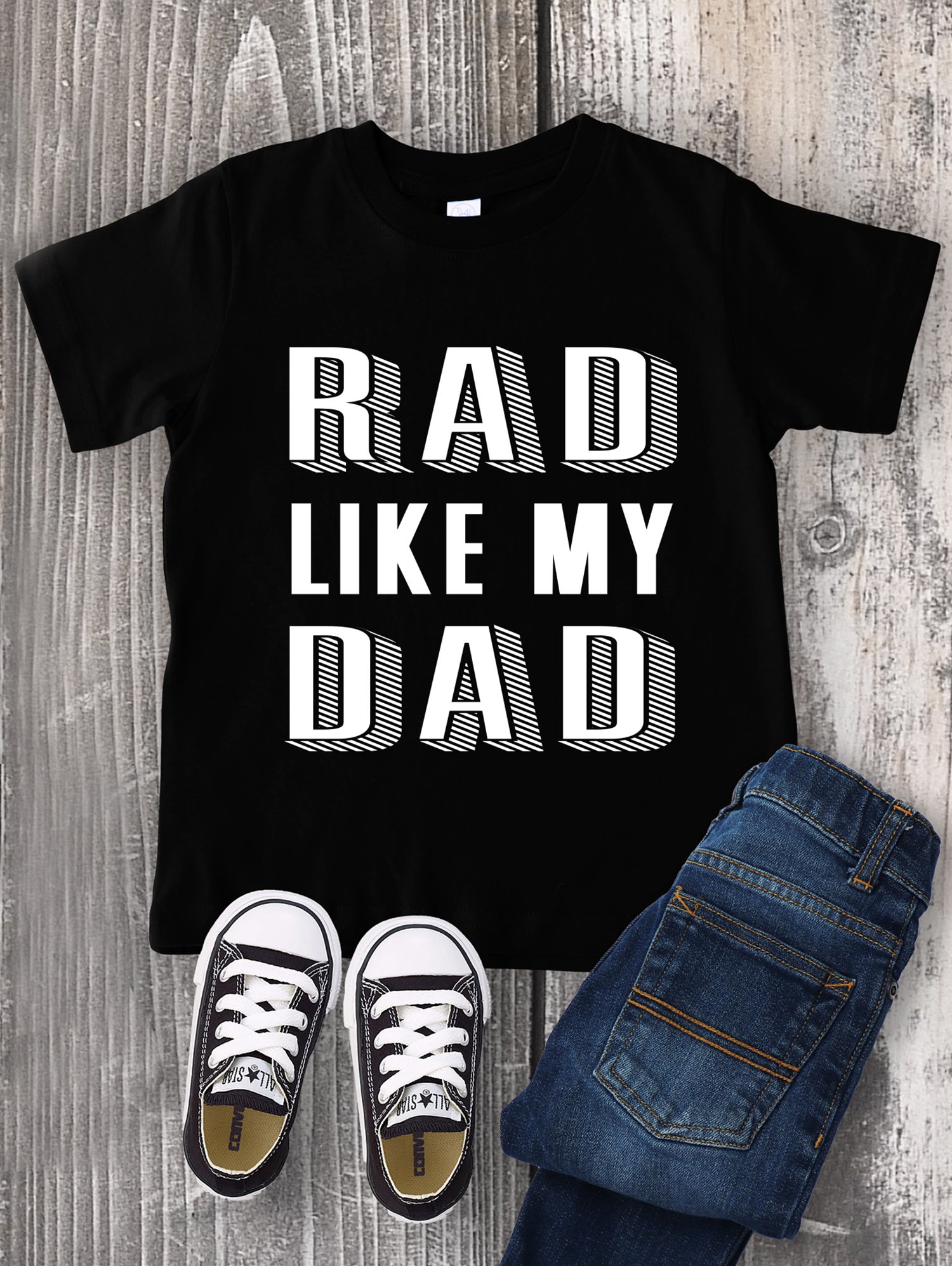 rad like my dad svg file on shirt