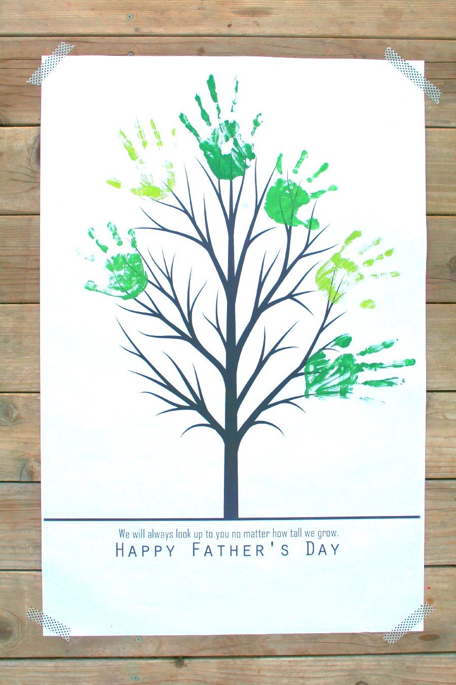 handprints on tree art