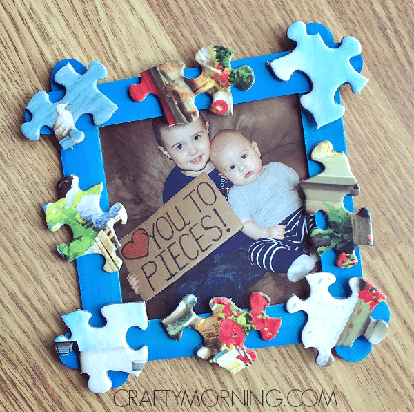 puzzle photo frame gift idea
