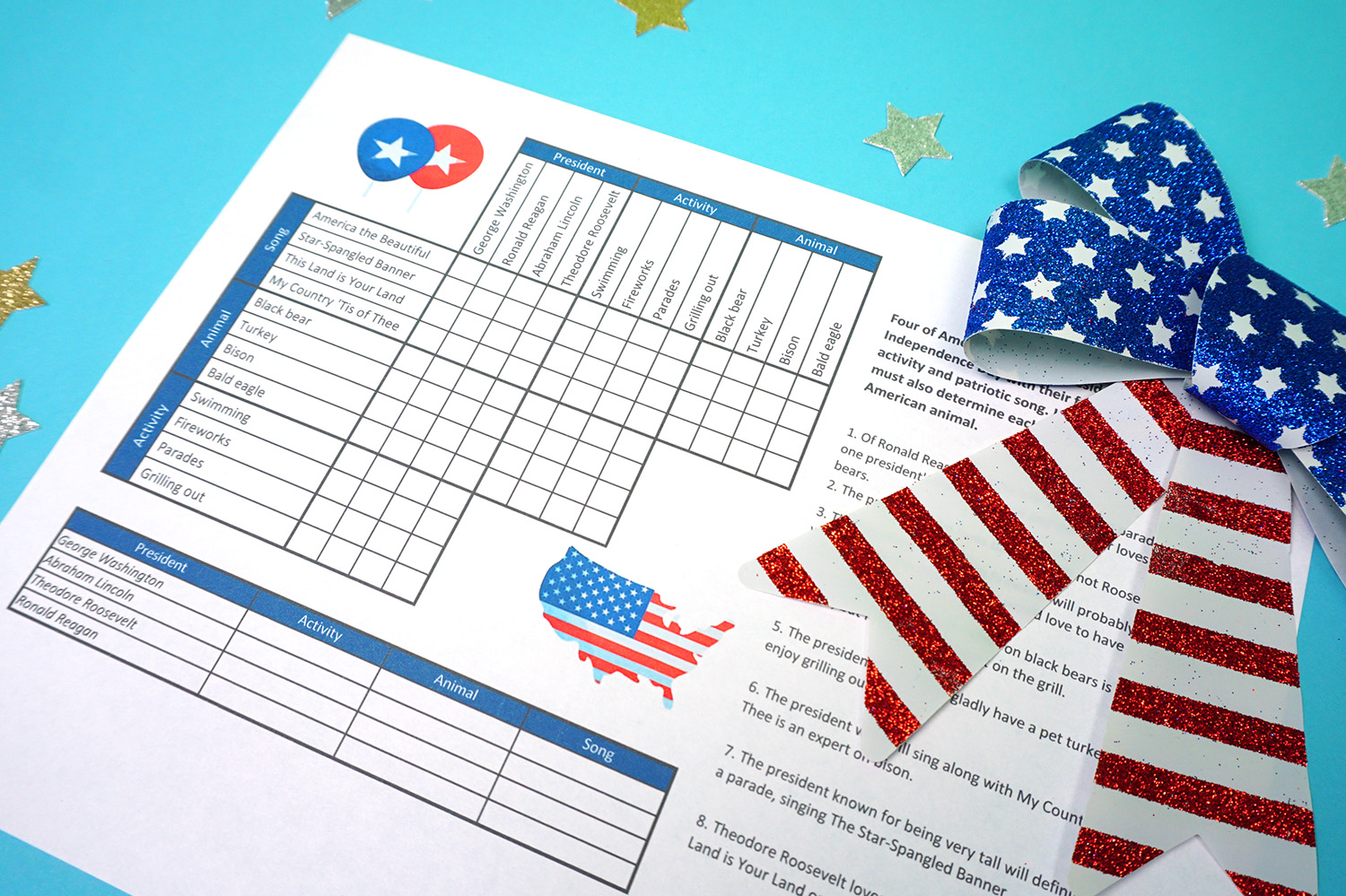 fun 4th of july printables for kids and teens
