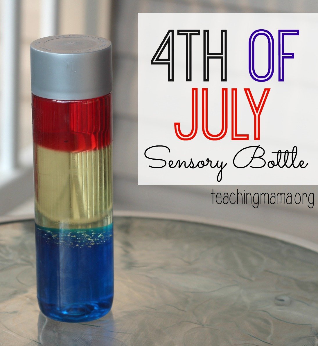 4th of july sensory bottle