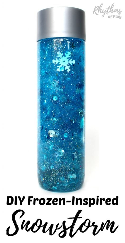 frozen inspired sensory bottle