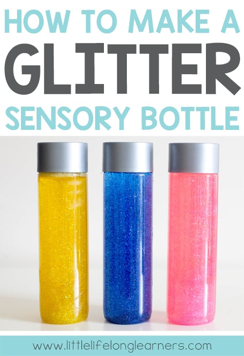 how to make a glitter sensory bottle