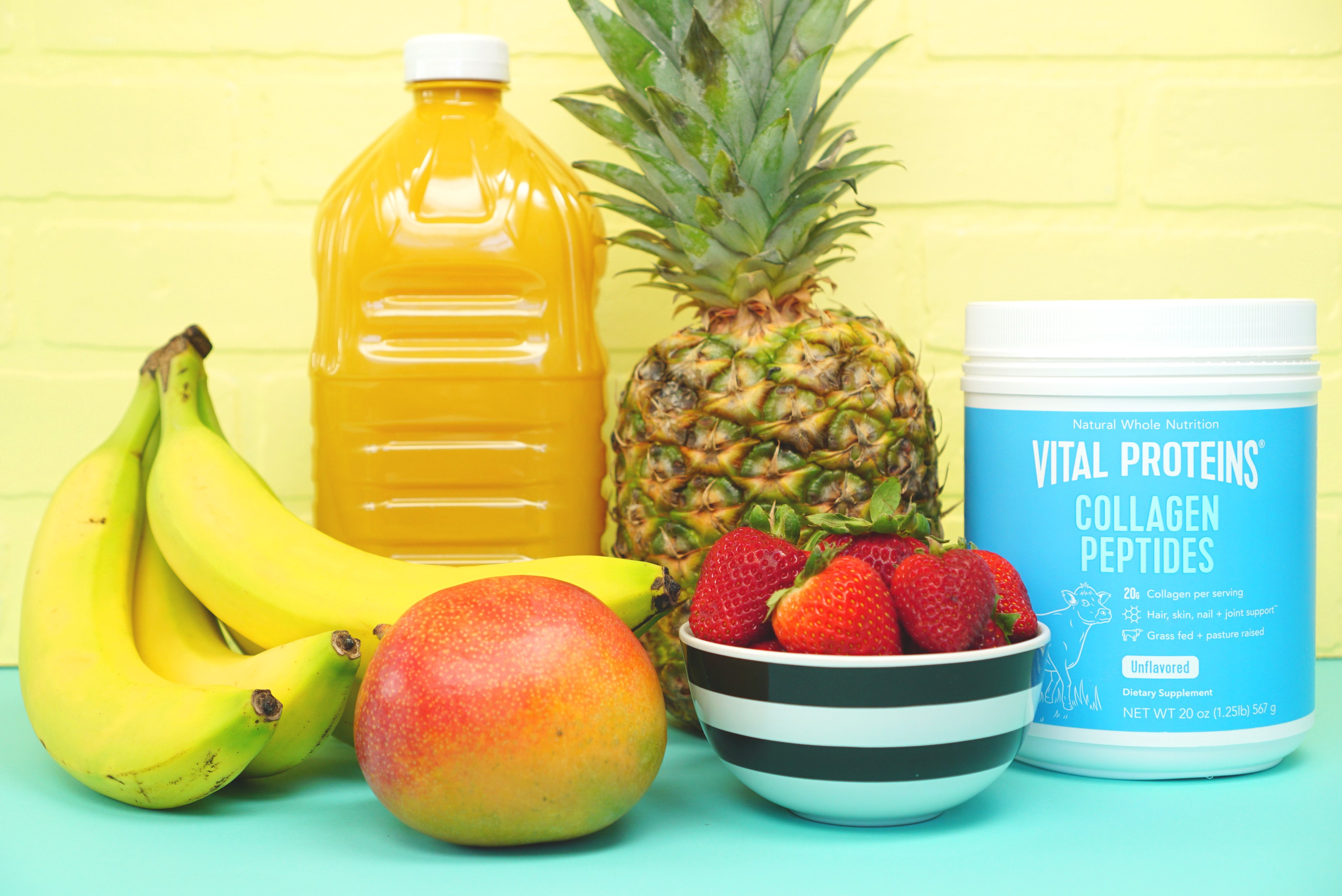 Ingredients for a Tropical Smoothie