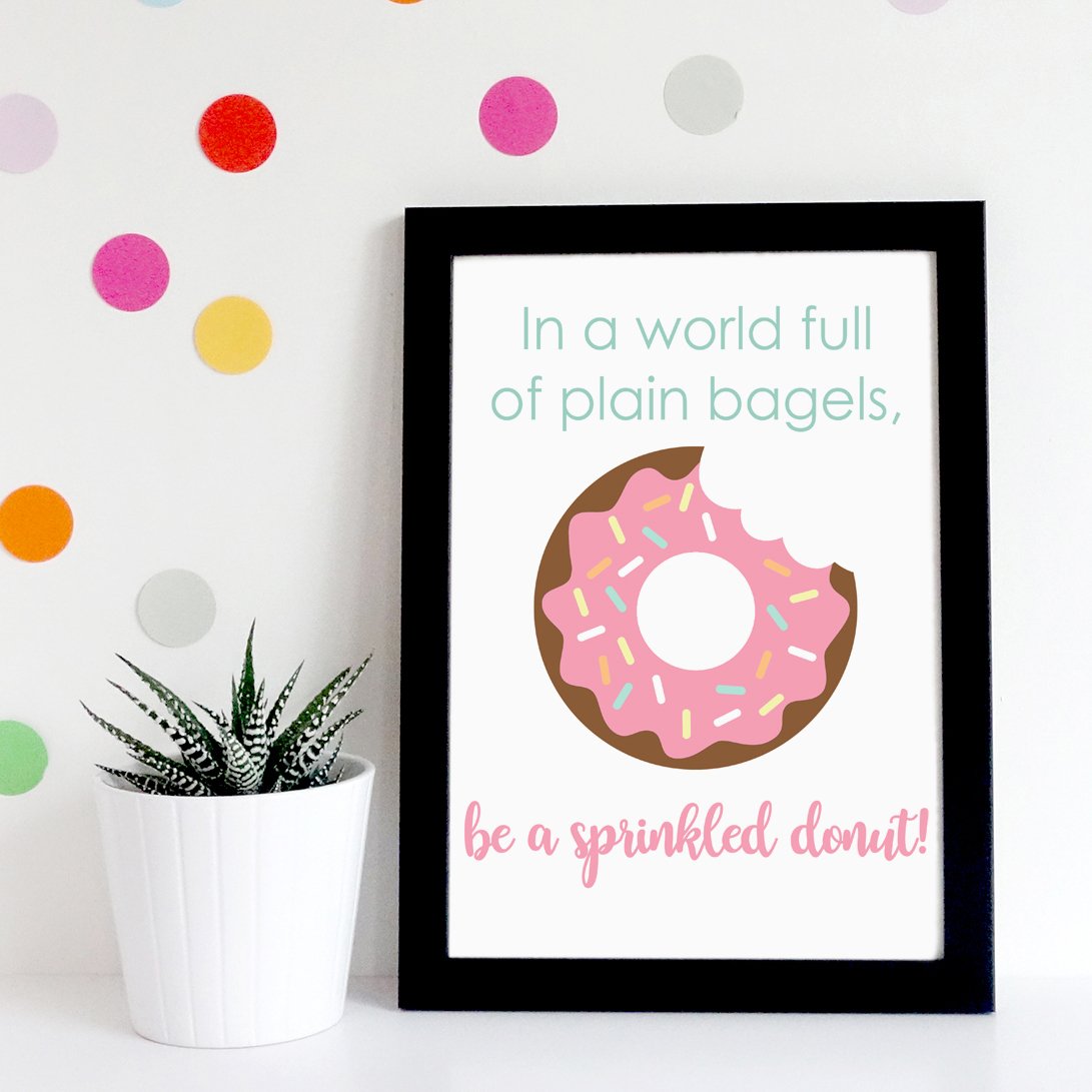 be a sprinkled donut printable in frame