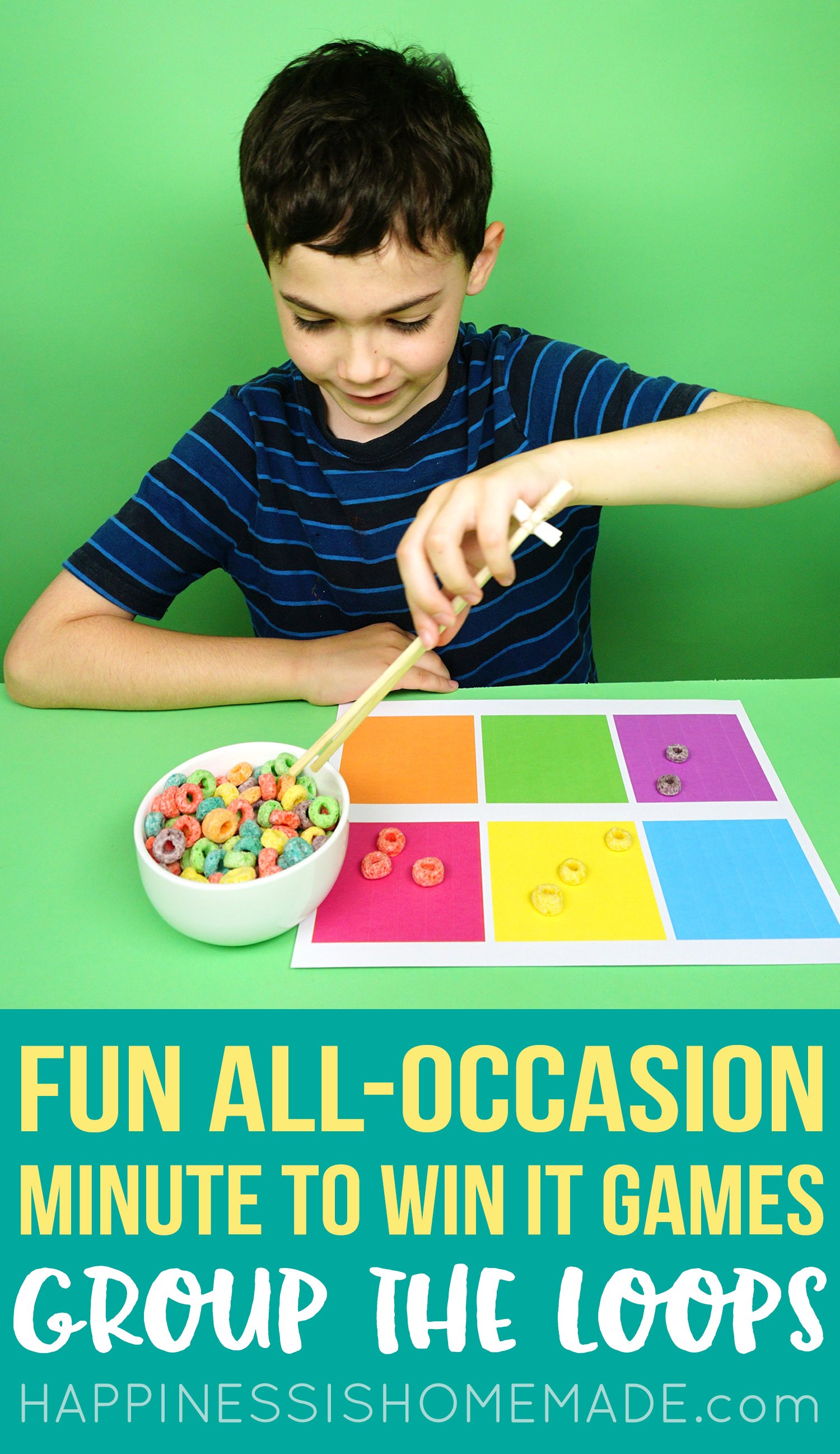 Fun Minute to Win It Games that are great for kids, teens, adults, & groups of all sizes! 12 Silly Minute to Win It Party Games for all ages and occasions! Fun Minute to Win It Game - Group the Loops