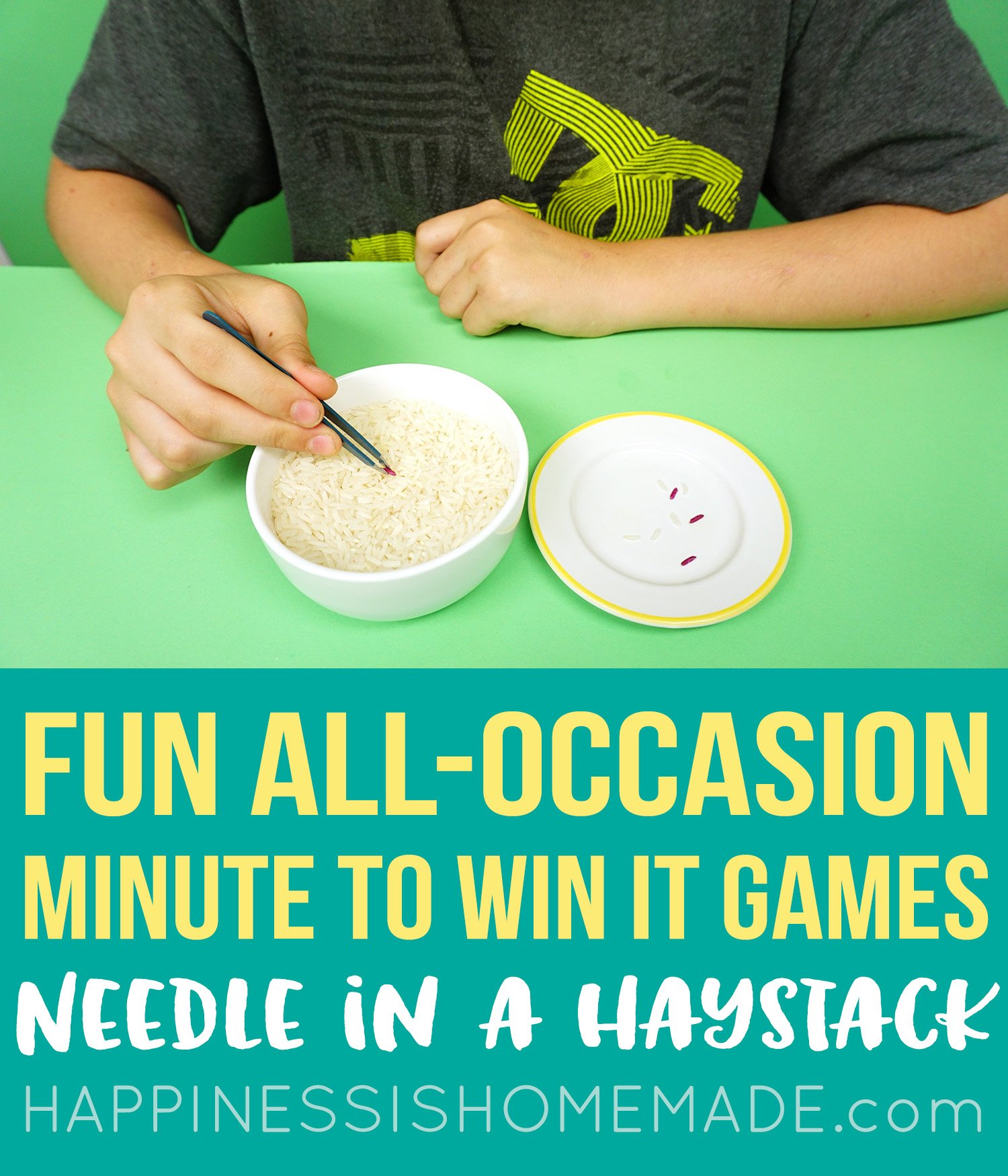 Fun Minute to Win It Games - Needle in a Haystack