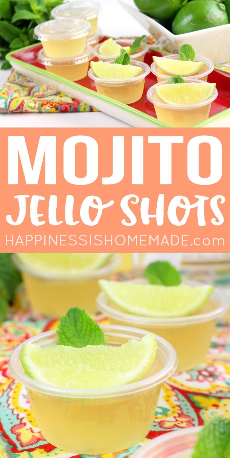 Mojito Jello Shot Recipe - Happiness is Homemade