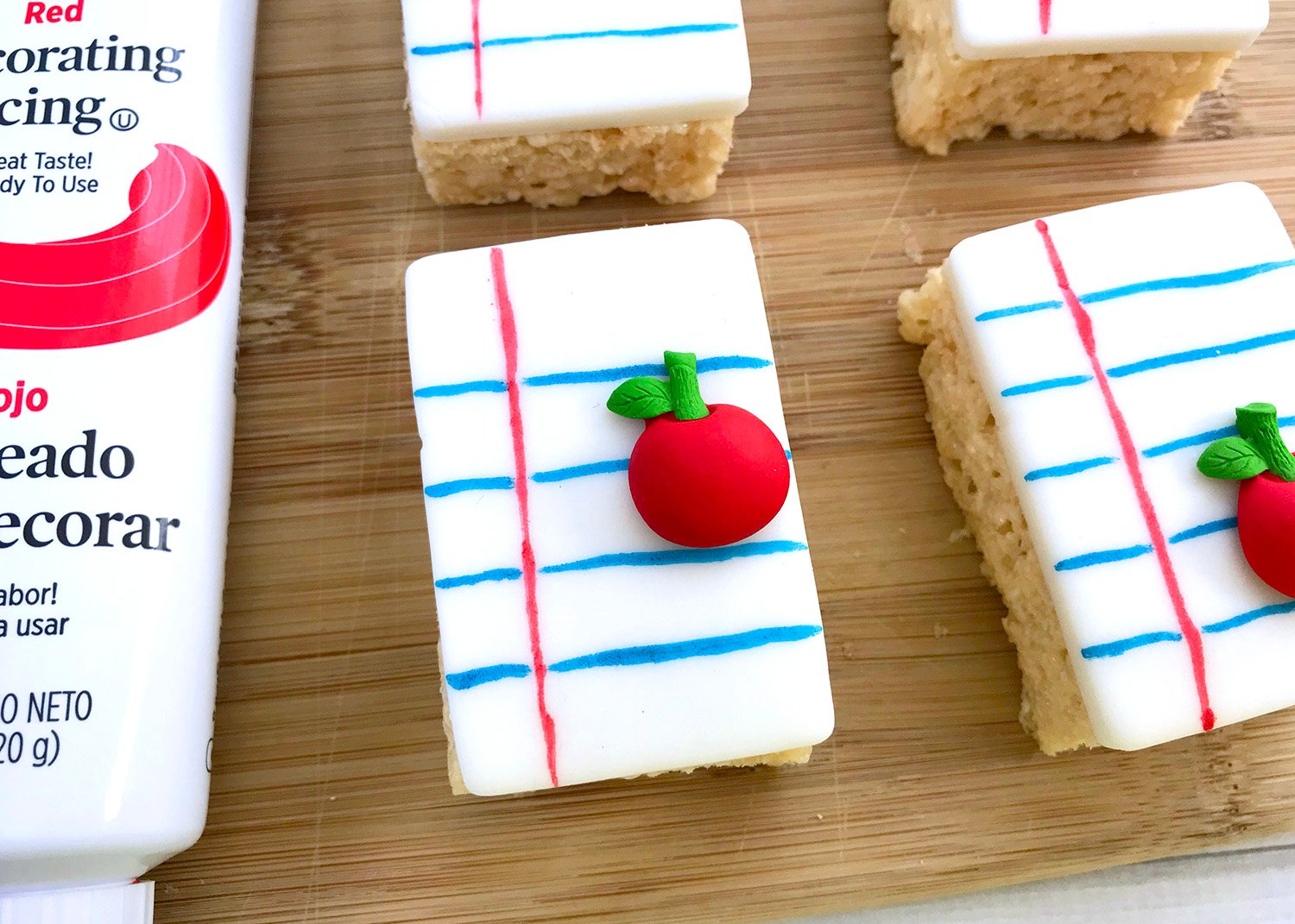 back to school rice krispie treats